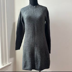 Abercrombie & Fitch Gray Long Sleeve Midi Sweater Dress